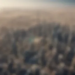 Aerial view of Dubai's real estate skyline