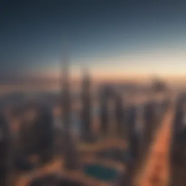 Dubai's Iconic Skyline A modern skyline representing Dubai real estate