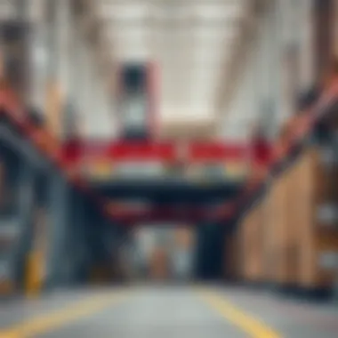 Advanced Logistics Equipment in Noon Warehouse Modern logistics equipment utilized within the Noon Warehouse