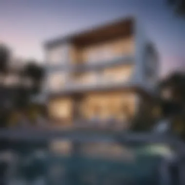 Architectural Marvel of Pearl Residence Stunning exterior view of Pearl Residence showcasing modern architecture.