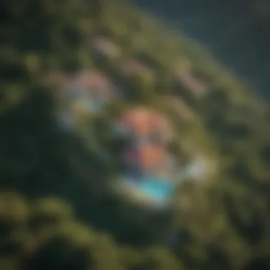 Aerial Perspective of Samana Hills Location Aerial view showcasing the location of Samana Hills