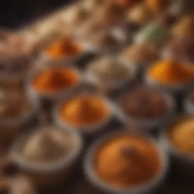 Aromatic Spices Available at Souk Al Bawadi Vibrant array of spices at Souk Al Bawadi