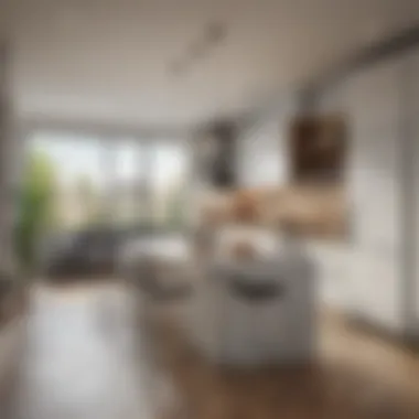 Efficient Kitchen Design Cozy kitchen space in a compact studio apartment