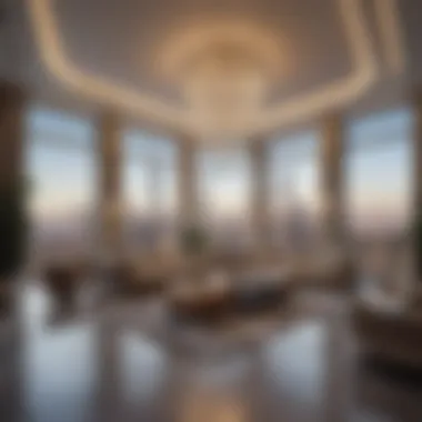 Modern Luxury Inside the Davinci Tower Luxurious interior space within the Davinci Tower exemplifying modern design trends