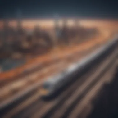 Projected Economic Growth from Rail Connectivity Graph showcasing projected economic growth due to rail connectivity