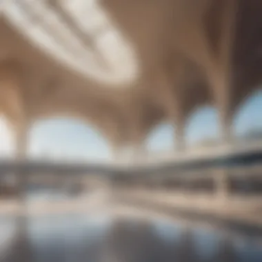 Futuristic Train Station Concept in Abu Dhabi A futuristic train station design in Abu Dhabi