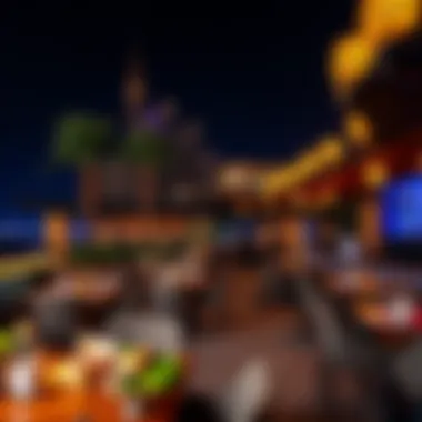 Gastronomic Delights at The Pointe Diverse culinary offerings at a vibrant open-air dining area