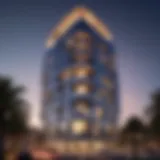 Stunning exterior view of Cavali Tower showcasing its unique architectural design