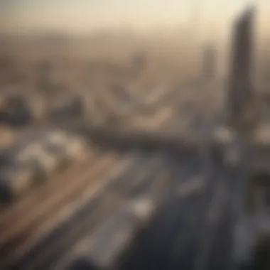 Neighborhoods and Metro Stations in Dubai Map highlighting neighborhoods and metro station locations in Dubai