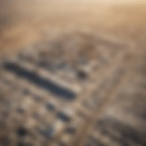 Aerial view of the Jebel Ali Industrial Area showcasing infrastructure