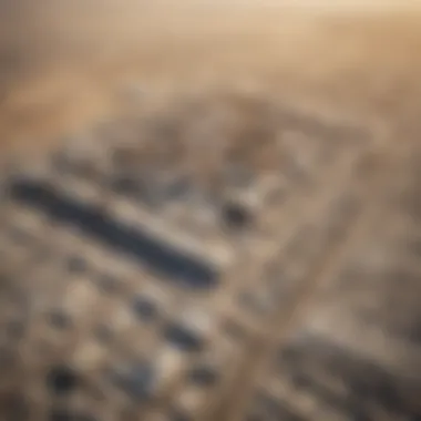 Aerial View of Jebel Ali Industrial Area Aerial view of the Jebel Ali Industrial Area showcasing infrastructure