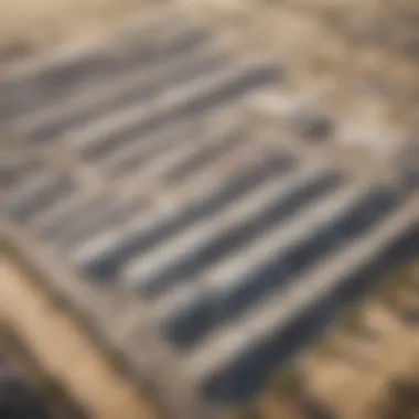 Strategic Warehouse Locations in Dubai An aerial view of Dubai's strategic warehouse locations
